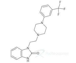 Graphic representation of the active ingredient's molecular structure