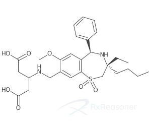 Graphic representation of the active ingredient's molecular structure