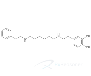 Graphic representation of the active ingredient's molecular structure