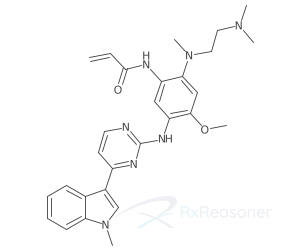 Graphic representation of the active ingredient's molecular structure