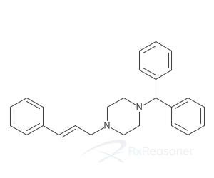 Graphic representation of the active ingredient's molecular structure