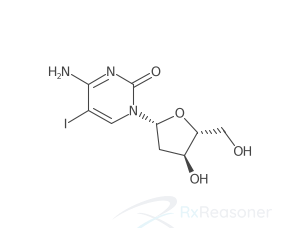 Graphic representation of the active ingredient's molecular structure