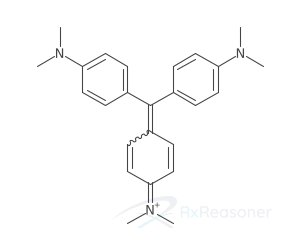 Graphic representation of the active ingredient's molecular structure