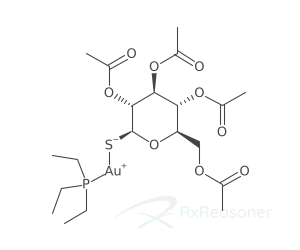 Graphic representation of the active ingredient's molecular structure