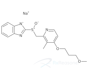 Graphic representation of the active ingredient's molecular structure