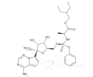 Graphic representation of the active ingredient's molecular structure