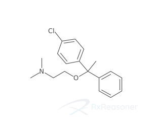 Graphic representation of the active ingredient's molecular structure