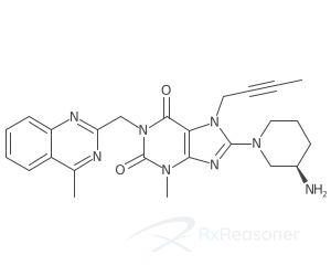 Graphic representation of the active ingredient's molecular structure