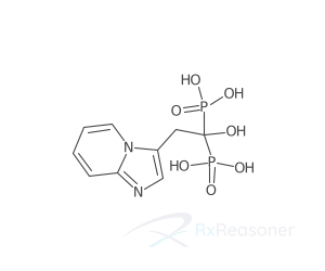 Graphic representation of the active ingredient's molecular structure