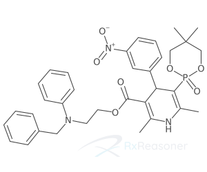 Graphic representation of the active ingredient's molecular structure