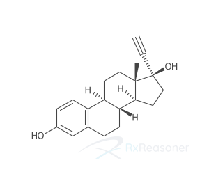 Graphic representation of the active ingredient's molecular structure