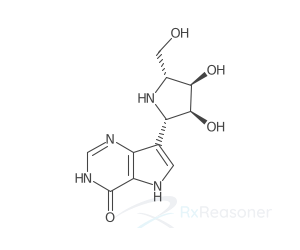 Graphic representation of the active ingredient's molecular structure