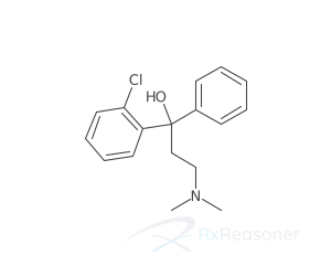 Graphic representation of the active ingredient's molecular structure