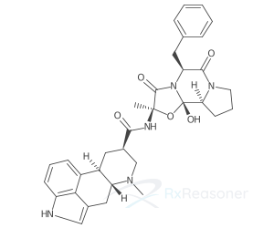 Graphic representation of the active ingredient's molecular structure