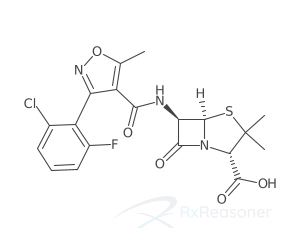 Graphic representation of the active ingredient's molecular structure