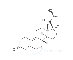 Graphic representation of the active ingredient's molecular structure