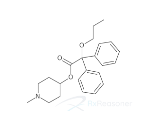 Graphic representation of the active ingredient's molecular structure