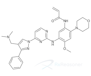 Graphic representation of the active ingredient's molecular structure