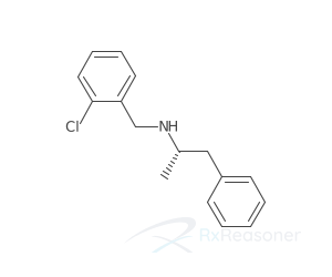 Graphic representation of the active ingredient's molecular structure