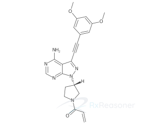 Graphic representation of the active ingredient's molecular structure