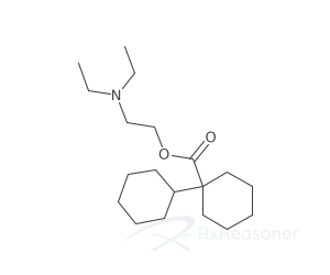 Graphic representation of the active ingredient's molecular structure