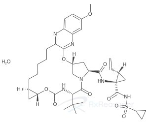 Graphic representation of the active ingredient's molecular structure