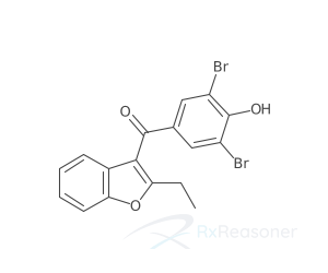 Graphic representation of the active ingredient's molecular structure