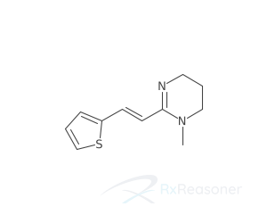 Graphic representation of the active ingredient's molecular structure