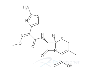 Graphic representation of the active ingredient's molecular structure