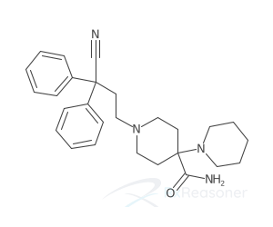 Graphic representation of the active ingredient's molecular structure