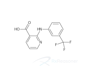 Graphic representation of the active ingredient's molecular structure