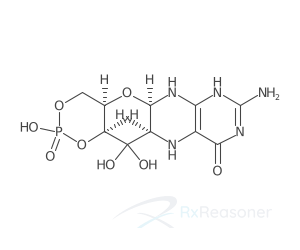 Graphic representation of the active ingredient's molecular structure