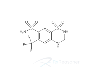 Graphic representation of the active ingredient's molecular structure