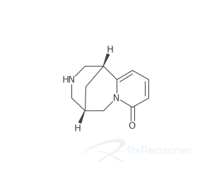 Graphic representation of the active ingredient's molecular structure