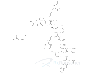 Graphic representation of the active ingredient's molecular structure