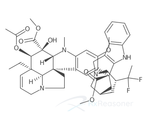 Graphic representation of the active ingredient's molecular structure