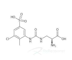 Graphic representation of the active ingredient's molecular structure