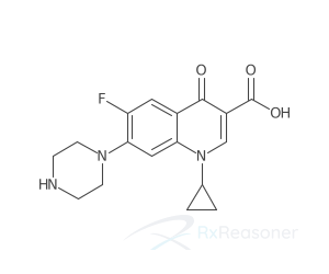 Graphic representation of the active ingredient's molecular structure