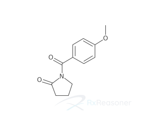 Graphic representation of the active ingredient's molecular structure