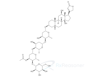 Graphic representation of the active ingredient's molecular structure