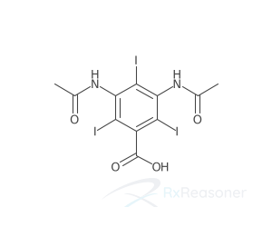 Graphic representation of the active ingredient's molecular structure