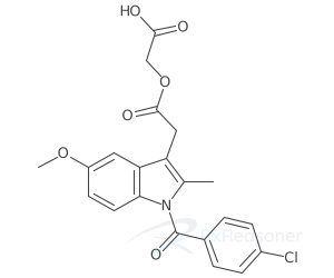 Graphic representation of the active ingredient's molecular structure