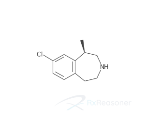 Graphic representation of the active ingredient's molecular structure