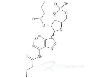 Graphic representation of the active ingredient's molecular structure