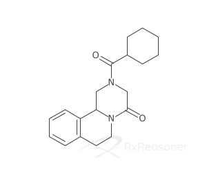 Graphic representation of the active ingredient's molecular structure