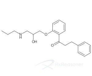 Graphic representation of the active ingredient's molecular structure