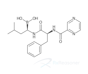 Graphic representation of the active ingredient's molecular structure