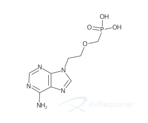 Graphic representation of the active ingredient's molecular structure