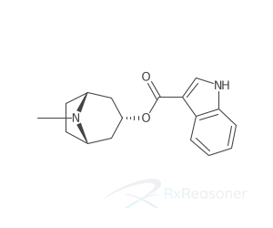 Graphic representation of the active ingredient's molecular structure