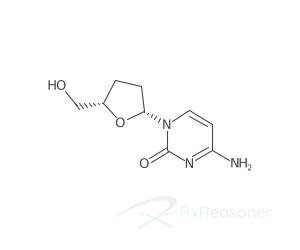 Graphic representation of the active ingredient's molecular structure